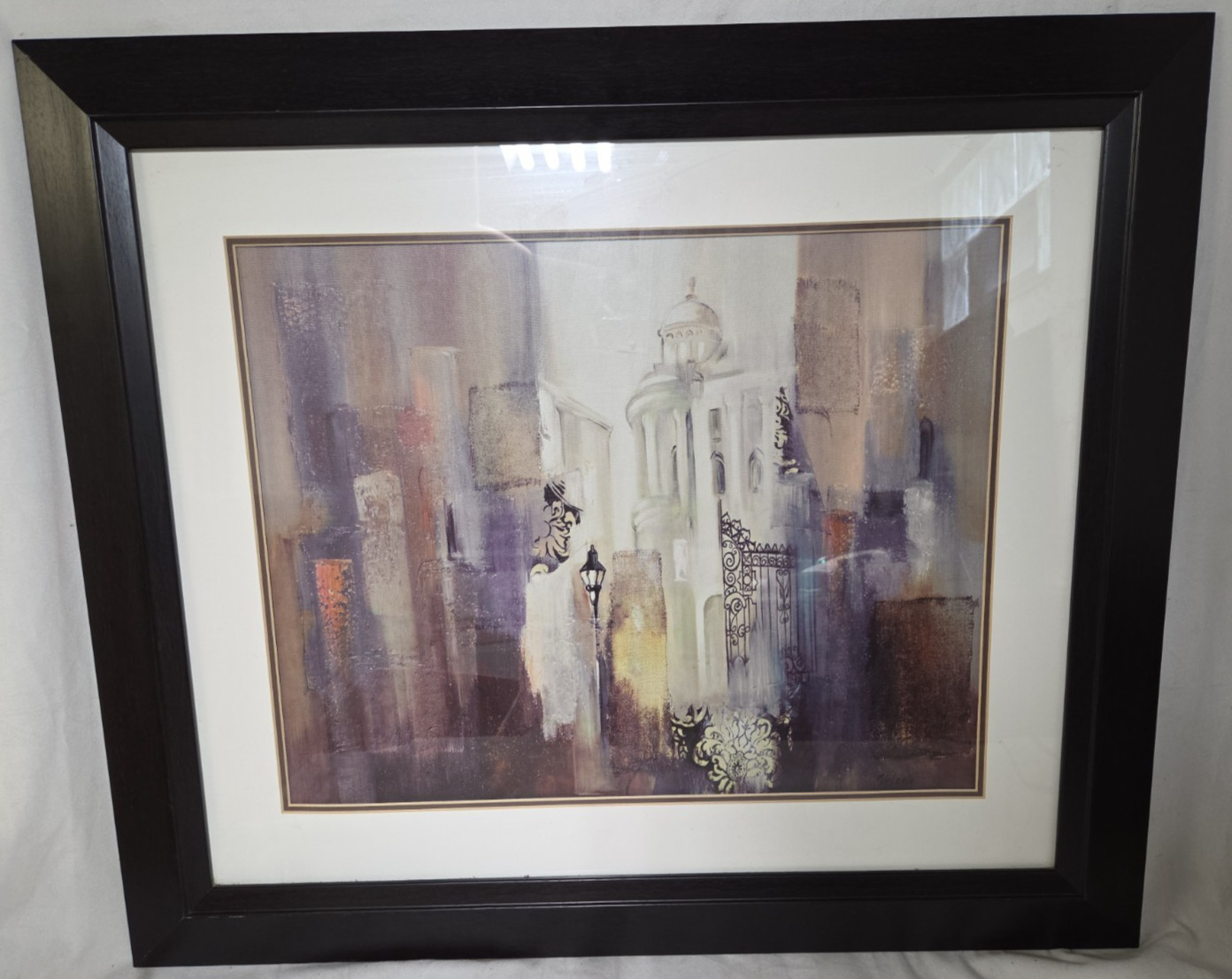 Valeria Mravyan "Blurred Street Scene" Framed Print, 28.5x24.5"